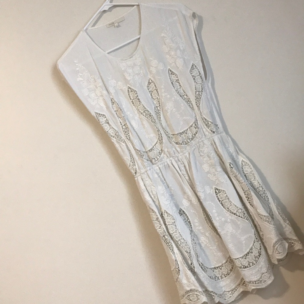 Maje white cotton dress